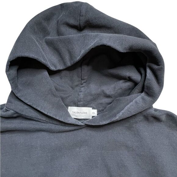 TALENTLESS Hoodie Sweatshirt Black Size XL - Picture 8 of 9